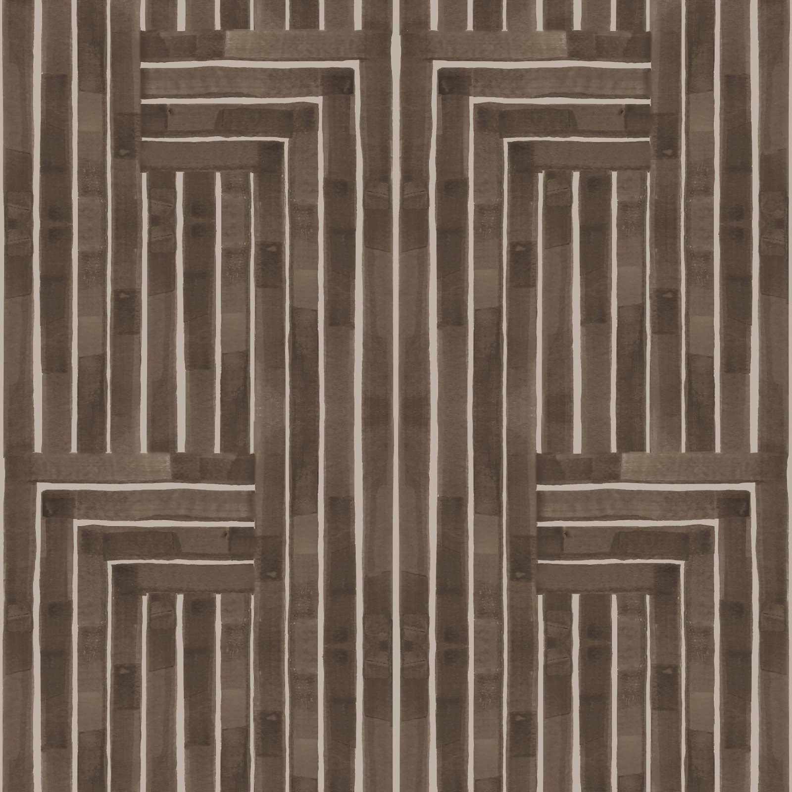 Organic Self-Adhesive Wallpaper Roll, Sepia, Paper, Non-pasted