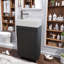 Meuble-lavabo compact compact avec évier en céramique, armoire de 16 po pour petits espaces