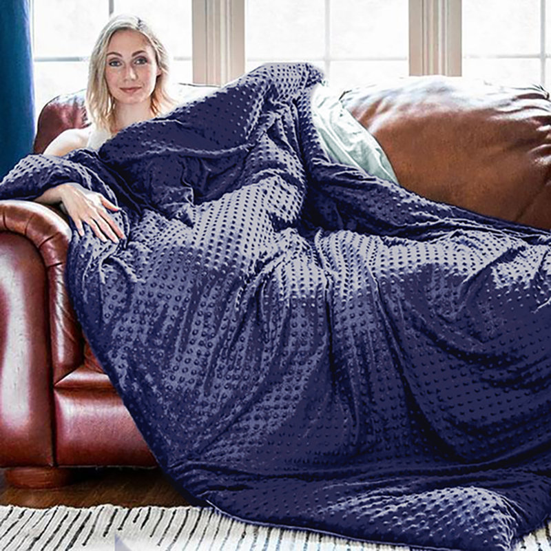 Weighted Throw Blanket, Blue, 25, 60" x 80"