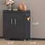 Armoire de rangement industrielle robuste avec serrure et roulettes silencieuses