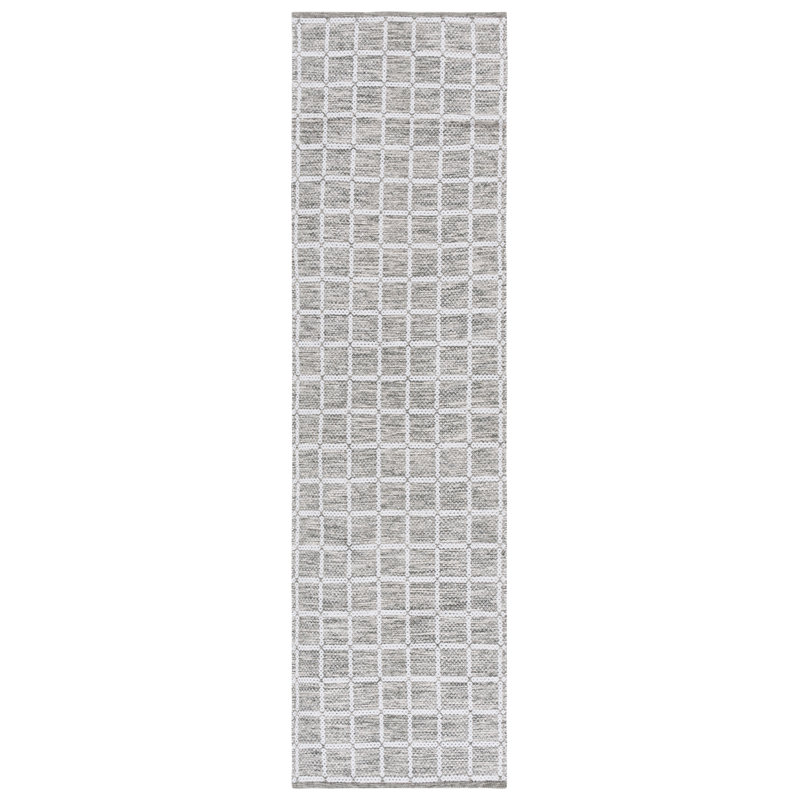 Tapis vert / ivoire Navera 977, Tapis de couloir 2 pi 3 po x 8 pi