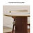Cave stone rock plate dining table Ash Oval Solid Wood Top with Solid Wood Base Dining Table-101920696