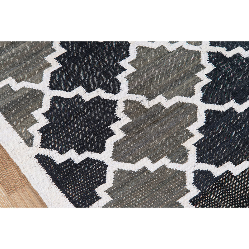 Authentic Flatweave Cotton Geometric Indoor Rug, Rectangle 3'3" x 5'3"