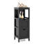 Armoire de rangement étroite pour salle de bain, armoire autoportante avec 2 tiroirs amovibles-130489013