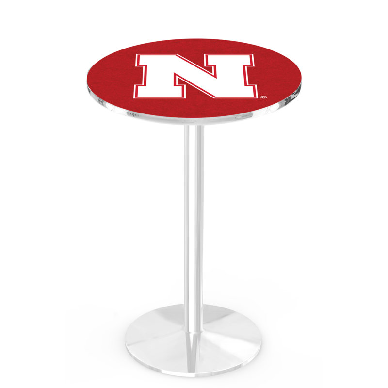 Table bistro NCAA 36 ", Chrome, Université du Nebraska