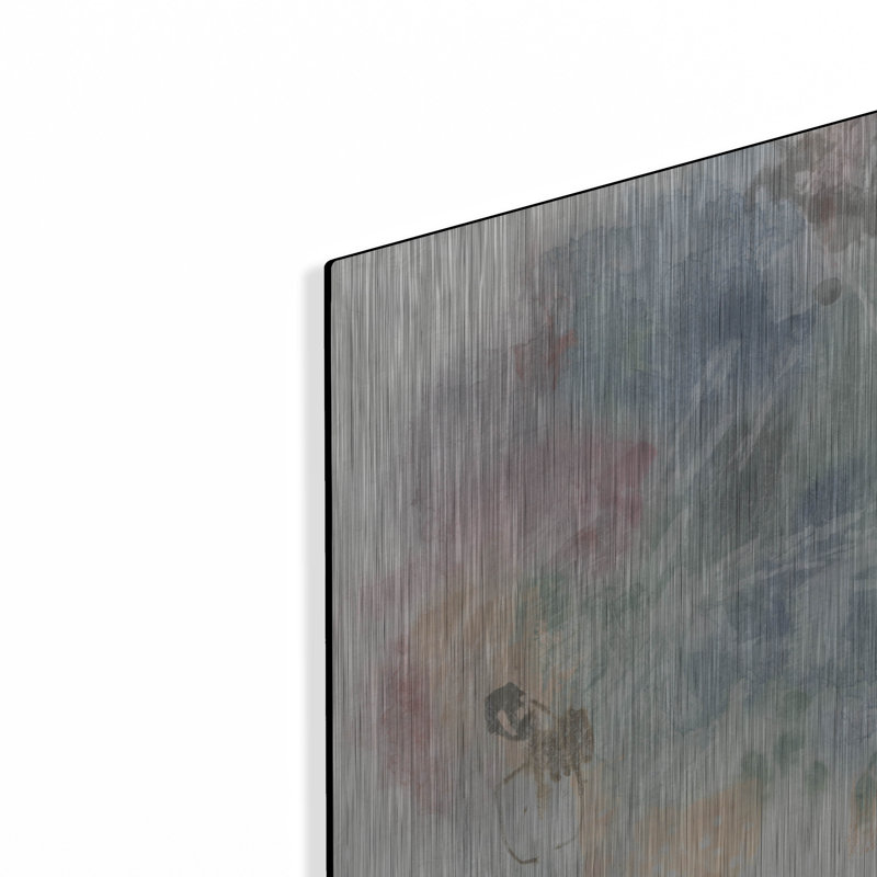  «Fog Inscription 1» par June Erica Vess, art mural en métal, 12 po x 12 po, H 12 po x l 12 po