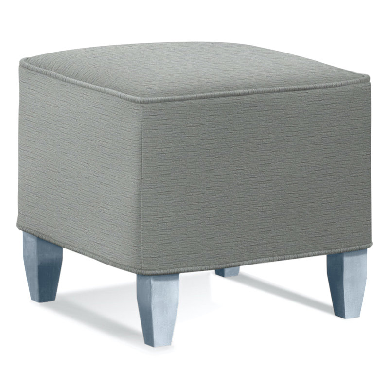 Brooklyn Square Ottoman, Brown Geometric, 0456-33, Sea Glass