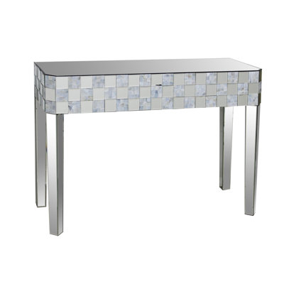 Miharu 46.46'' Glass Top Console Table