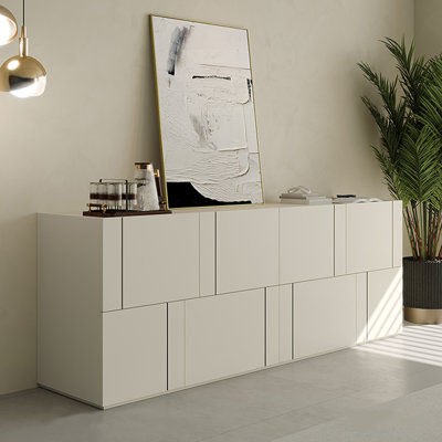 Simple Milk White Accent Cabinet