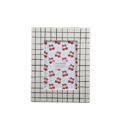 5 X 7 Checker Line Ceramic Frame