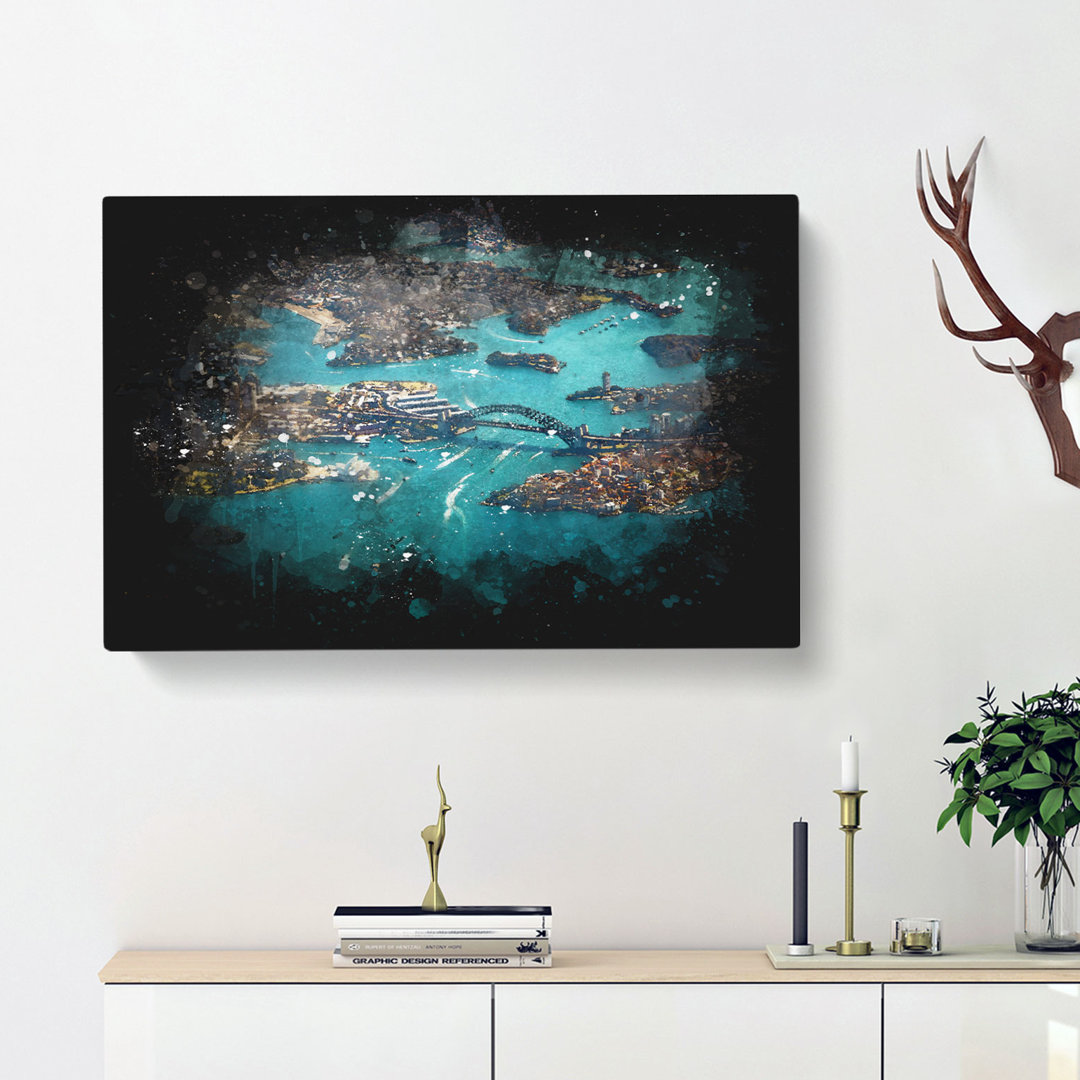 Birds Eye View Of Sydney Australia - Wrapped Canvas