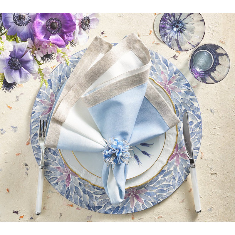 Starburst Napkin Ring, Periwinkle