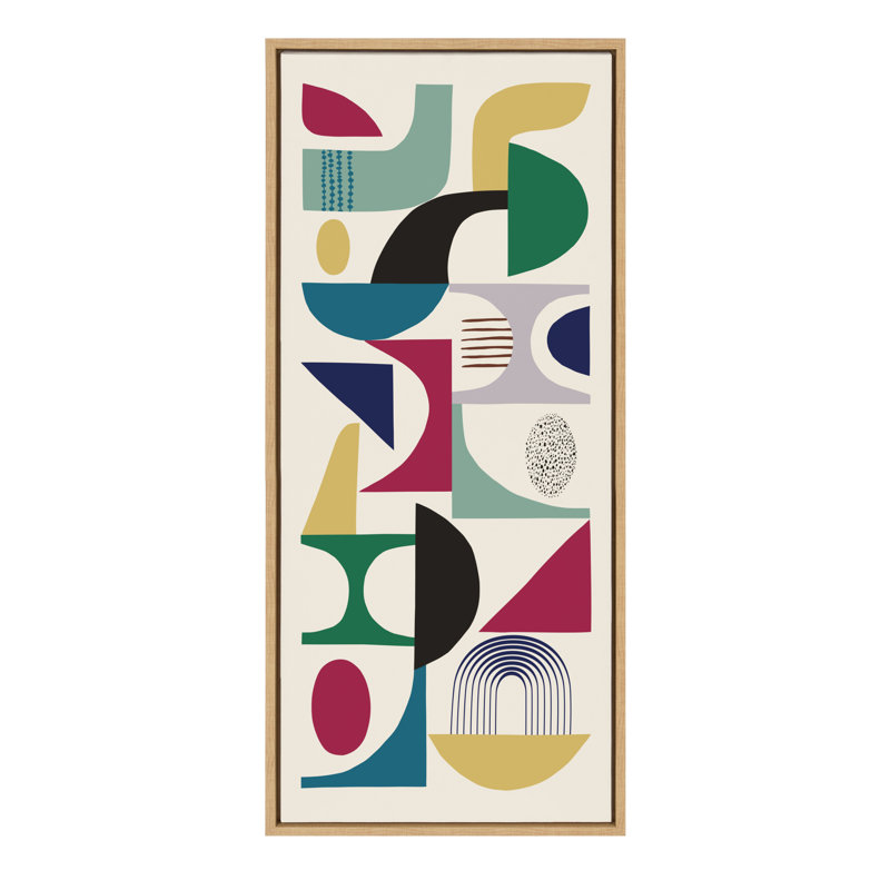 "MCM Pattern 02" par Rachel Lee 3 Birdies Studio, reproduction d'art sur toile encadrée