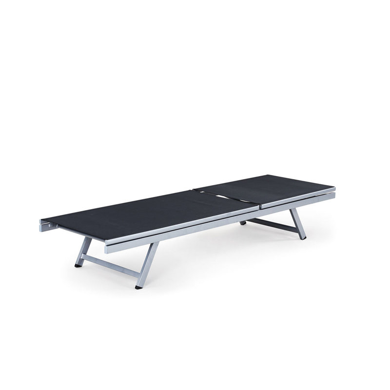 Chaise longue inclinable Chee, Noir
