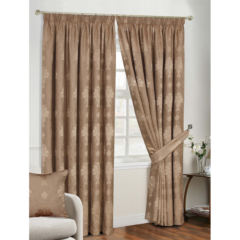 Bonita Room Darkening Pair, Coffee, 117 W x 137 D cm