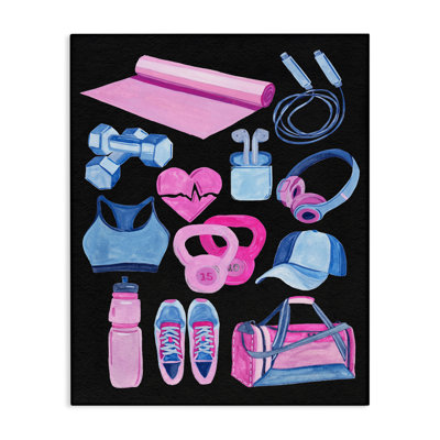 "Bold Workout & exercise", art mural par Melissa Wang