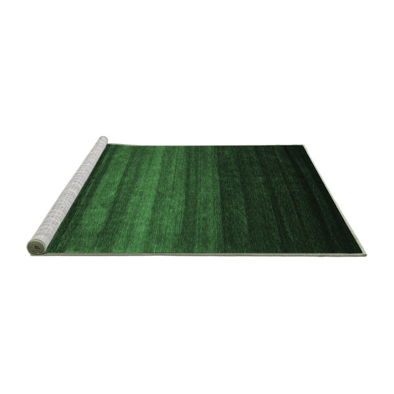 Washable Abstract Indoor Rug, Round 4'