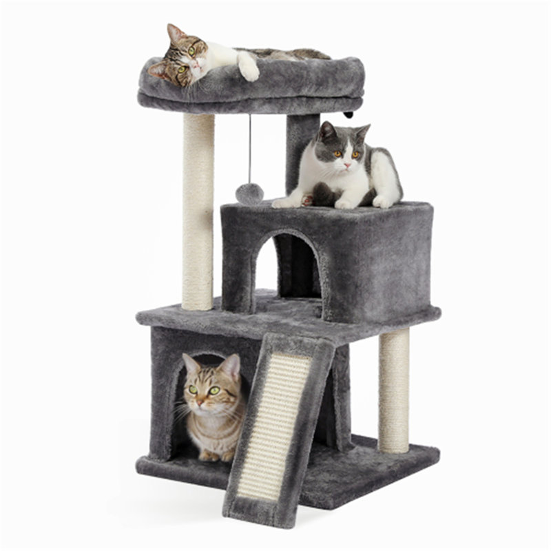 Farzan 33.8'' H Cat Tree, Gray