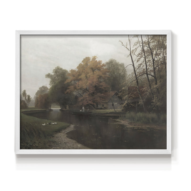 Paysages rétro-CCL XXII - reproduction encadrée, H 8 po x l 10 po, Blanc