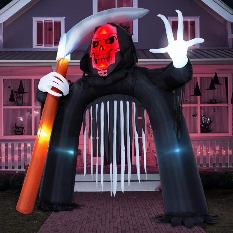 Décoration gonflable 11 pi Grim Reaper Archway