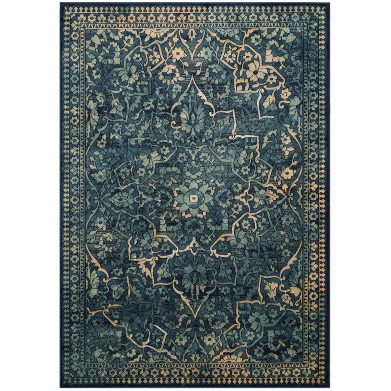 Tapis oriental performance rétro, Rectangle 6 pi 7 po x 9 pi 2 po