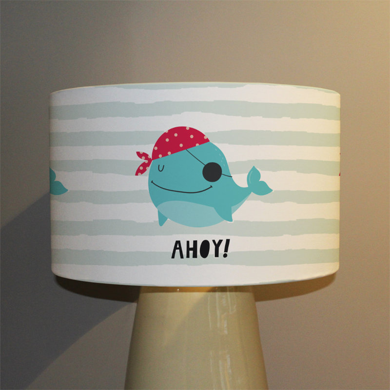 Cotton Drum Lamp Shade ( Uno ), 22cm H x 25cm W x 25cm D