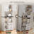 71" Tall Freestanding Kitchen Pantry Cabinet with Microwave Stand, 2 Drawers, Adjustable Shelves, Magnetic Doors & Anti-Tip Safety Design