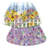 Springtime Garden 4 Piece Reversible Wedge Shaped Easy Care Placemats