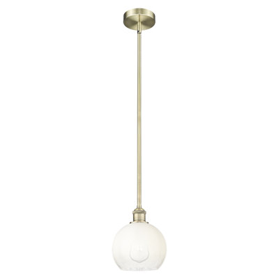 Edison - Brookhaven Globe - Mini-luminaire suspendu avec tige 8 po 1 lumière