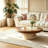 35.43-inch modern mushroom-shaped round coffee table
