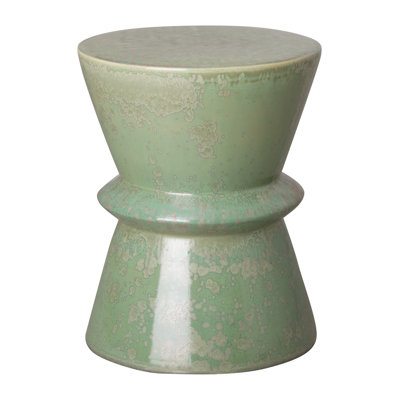 Zip 18"H Handcrafted Ceramic Garden Stool