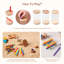Ensemble de gobelets en bois Montessori