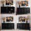 Buffet élégant en rotin noir - Solution de rangement moderne pour le salon, le vestibule ou la cuisine