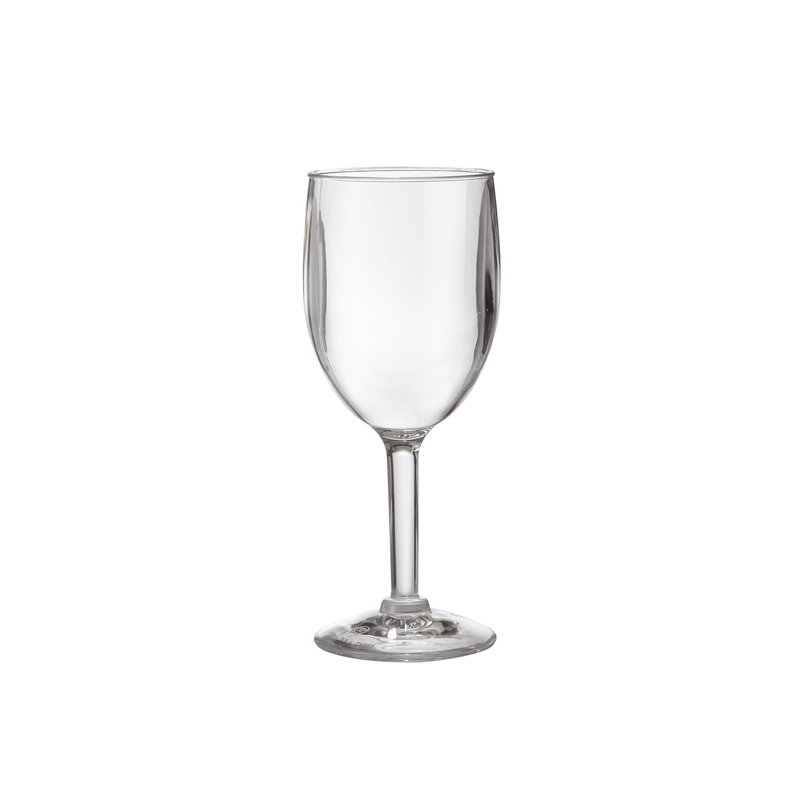 GET Verres à vin en plastique incassables réutilisables et résistants, 8 onces, transparent (ensemble de 4)