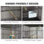 Cage à oiseaux double empilable polyvalente avec de multiples caractéristiques pour les petits oiseaux