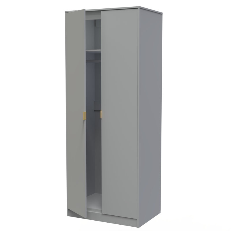 Bibek Manufactured Wood Wardrobe, Dusk Grey