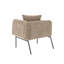 Chaise de loisir rembourrée avec tablette-1909364972
