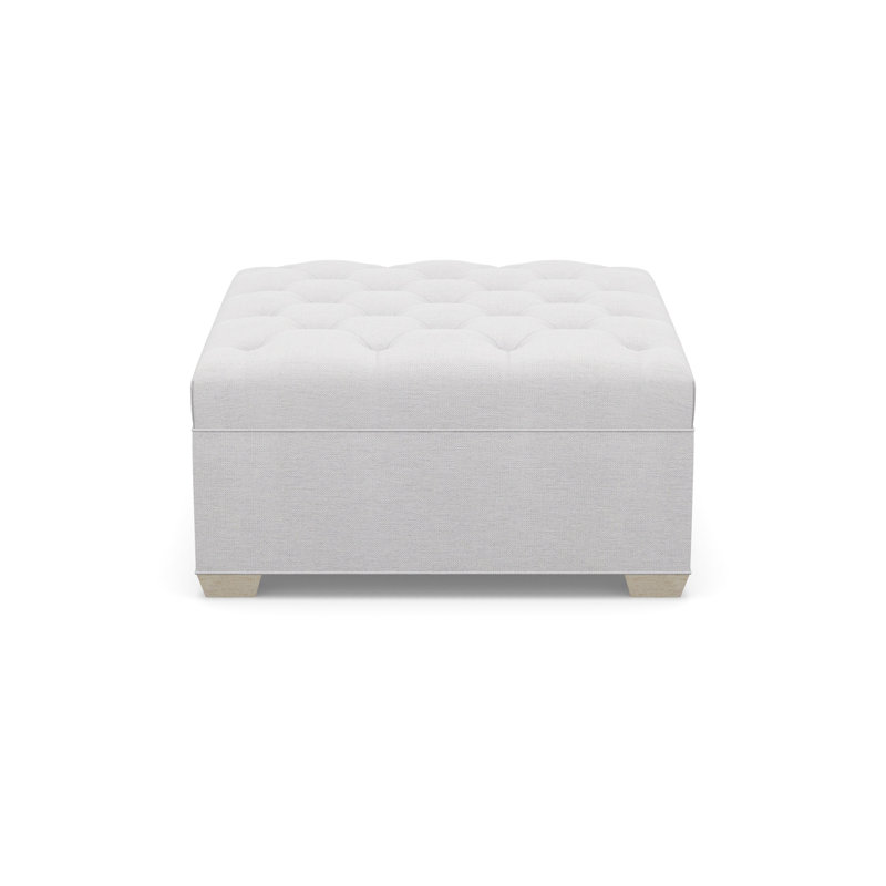 Square Tufted Ottoman, 8938-82, Sandstone