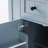 53-Inch Large Kitchen Island with Drop Leaf, Power Outlet, and Ample Storage, Rolling on 5 Wheels, Grey Blue