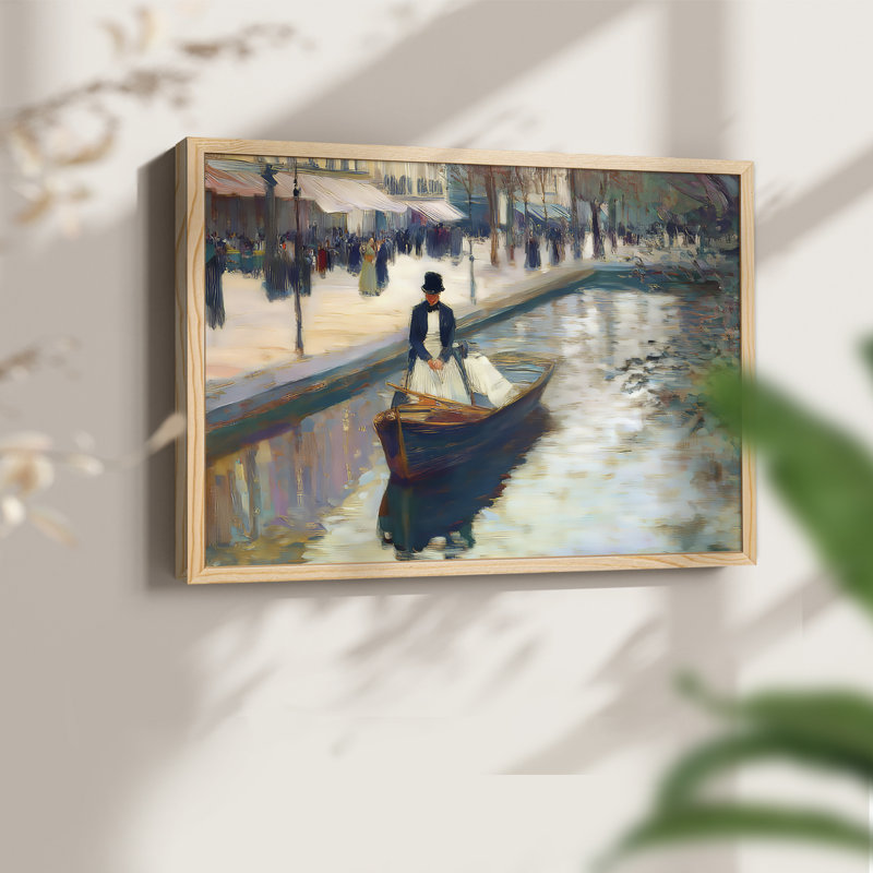 Nautical Series-XVII -Framed Print - Restickable, H 8 po x l 10 po, Naturel
