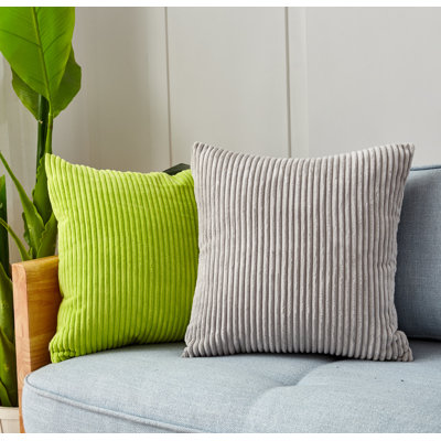 Set Of 2 Square 18"x18" Mixed Colors Of Throw Pillow Covers