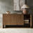 Martha 63"Wide Modern 4 Door Fluted Sideboard with Cable Management-685677348
