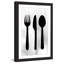 «Silverware» par Diana Alcala - Reproduction d'art graphique sur papier encadré-1599358383