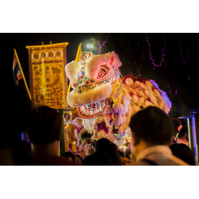 Chinese Lion by Thaishutter_2528 - Wrapped Canvas Print