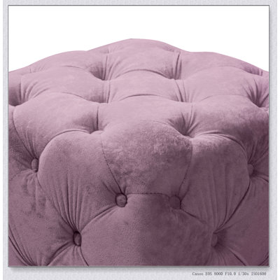 Modern Velvet Upholstered Ottoman, Exquisite Small End Table, Soft Foot Stool,Dressing Makeup Chair, Comfortable Seat for Living Room, Bedroom, Entran