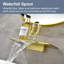 Robinet de baignoire cascade avec poignée simple, robinet de baignoire mural-124072273