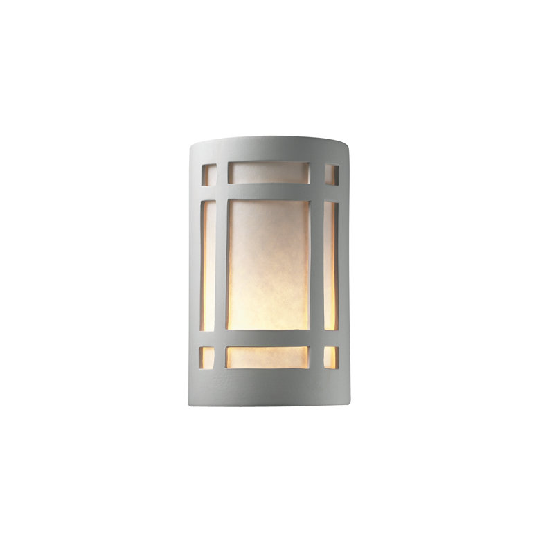 Pikus 1 - Light Sconce, 21" H x 10.75" W x 6.75" D, Bisque, Incandescent