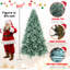 Arbre de Noël 7,5 pi PE / PVC bleu-vert-157502339