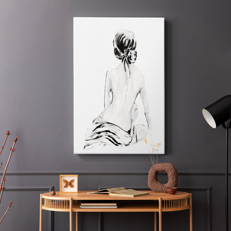 Impressionniste doux nu I - galerie Cavas enveloppé, H 48 po x l 32 po