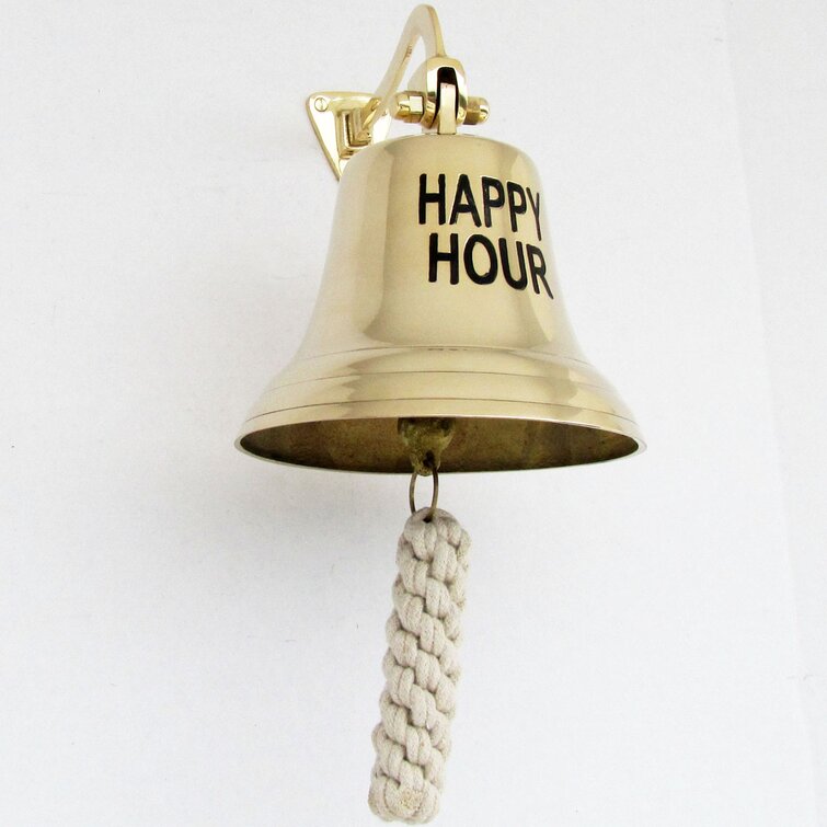 Winston Porter Brass Antique Hanging Bell